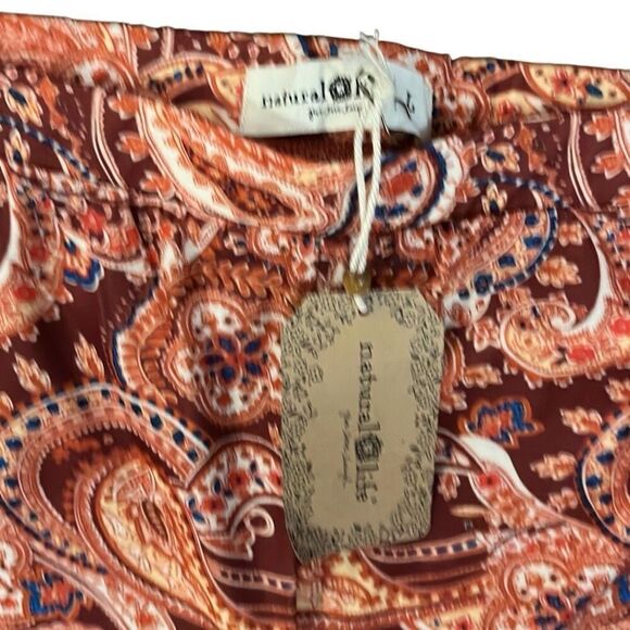 Natural Life NWT adorable paisley pull on Bell bottom pants szL - Picture 2 of 4